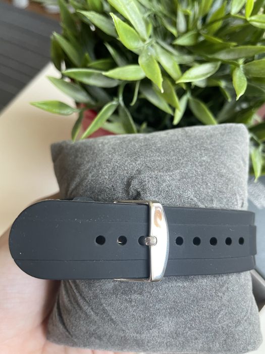 Sprotowy zegarek meski, szwajcarski mechanizm, silikonowy pasek