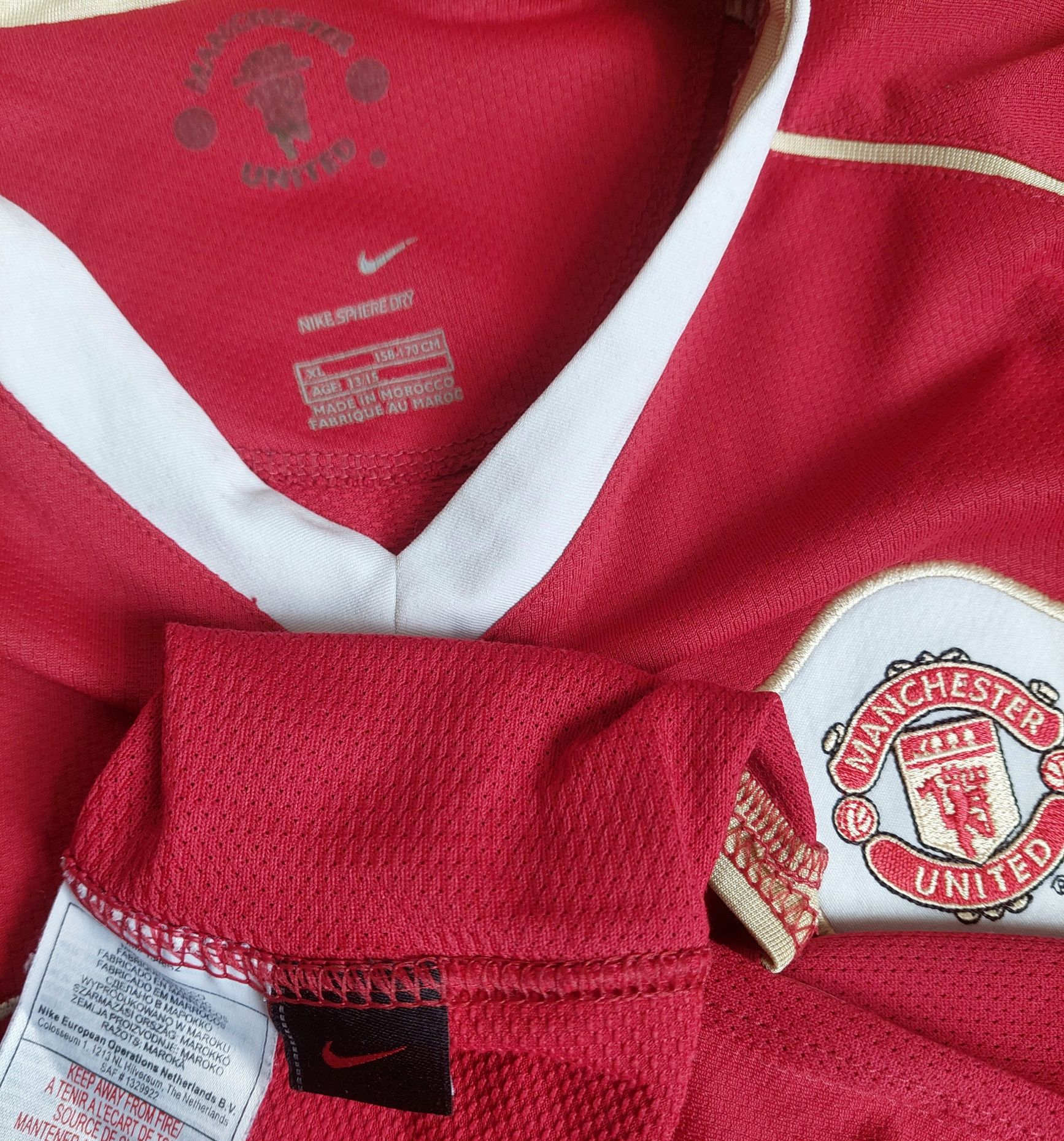 Koszulka piłkarska Manchester United 06/07 r.170cm 13-15 Lat Solskjaer