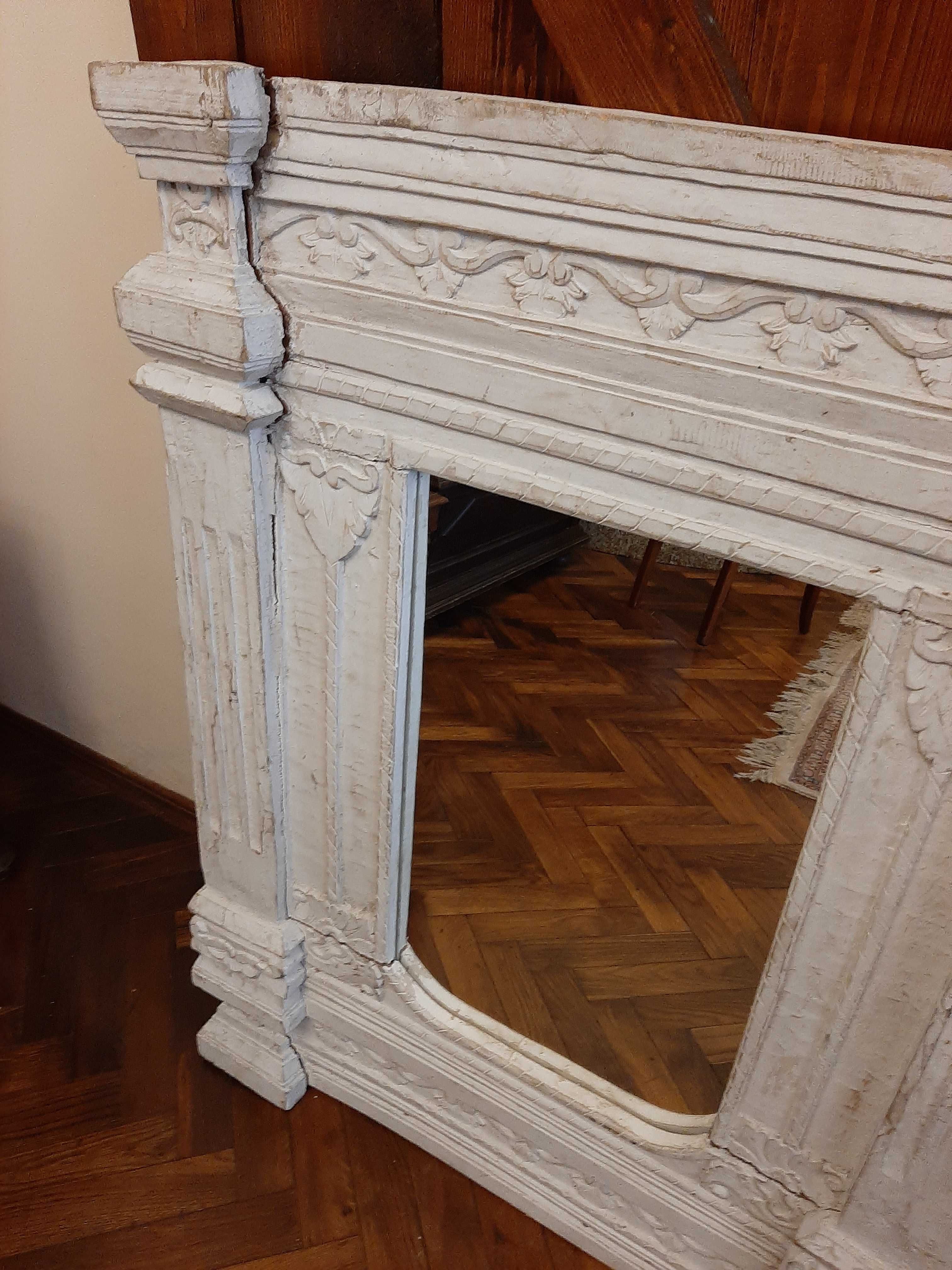 Zabytkowe Lustro w stylu Prowansalskim 110 x86 cm