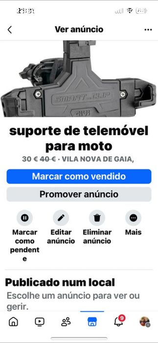 Suporte para moto