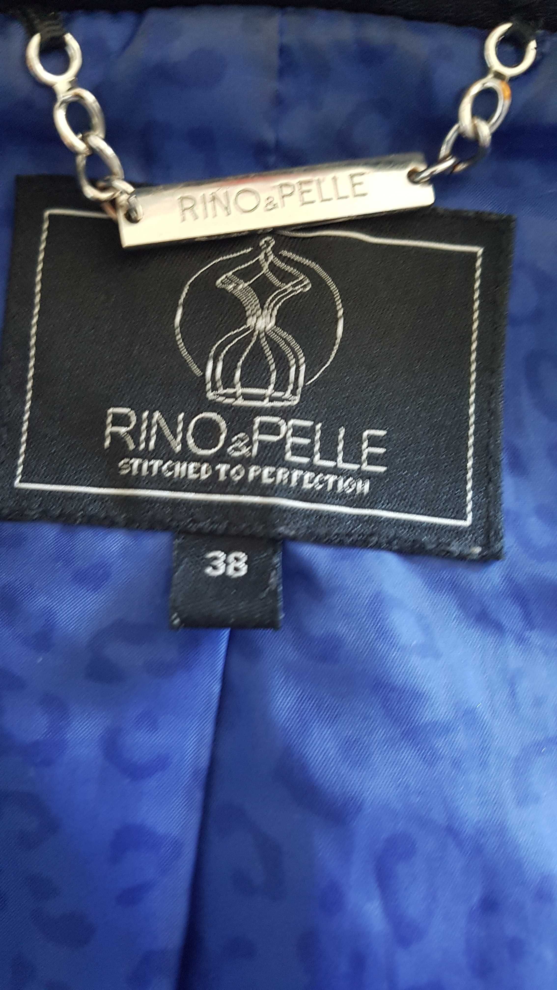 Czarna kurtka ramoneska z eko skóry, Rino&Pelle, roz. 38