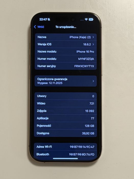 iPhone 16 Pro Desert Titanium Złoty