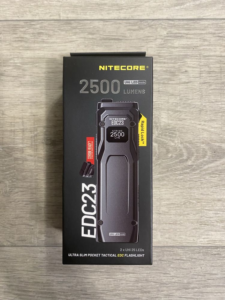 Потужний ручний ліхтар Nitecore EDC23 (USB-C) з акумулятором