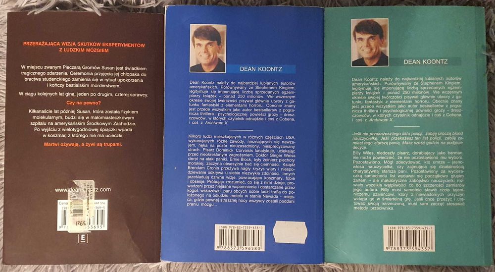 3x Dean R. Koontz - Pieczara gromów, Nieznajomi, Prędkość