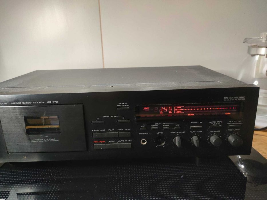 Deck Yamaha KX-670, wysoki model, do naprawy/regulacji