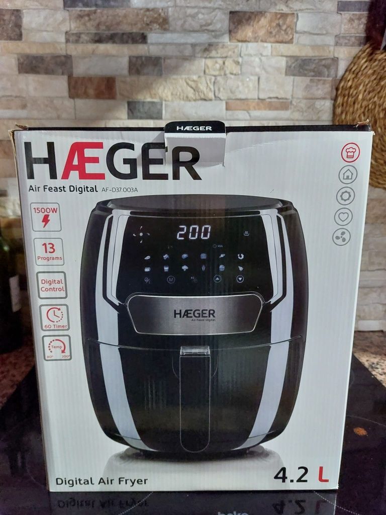 Digital air fryer haeger