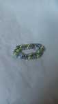 Pulseira missangas verde cinzenta