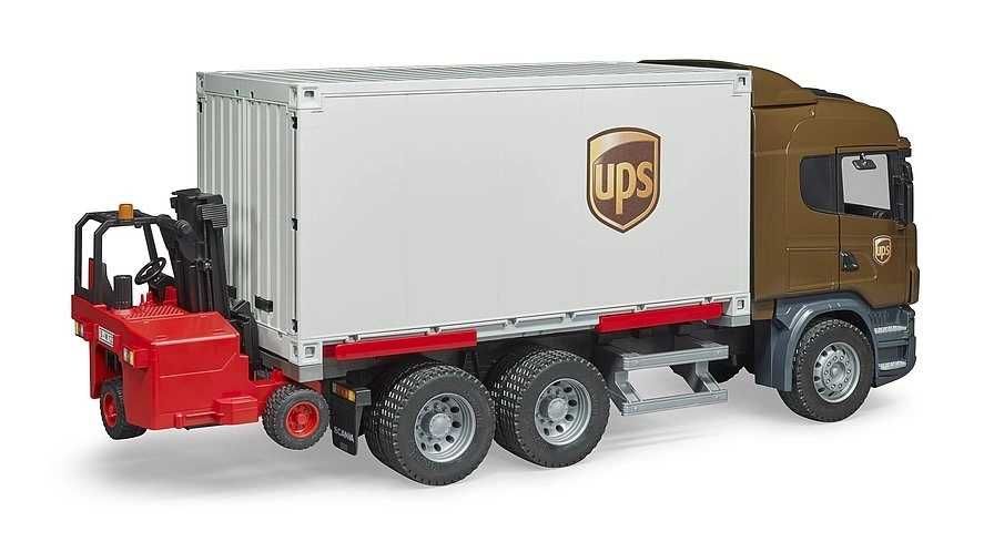 Scania R UPS z wózkiem widłowym - BRUDER 03581