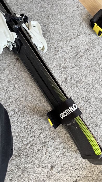 Narty Volkl RTM JR 140 cm + wiązania Marker, stan bdb