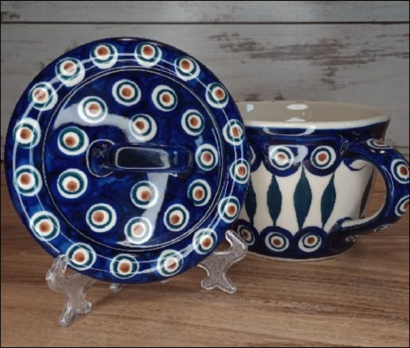 Smalcówka ceramiczna pojemnik  na dżem owsiankę ceramika Bolesławiec