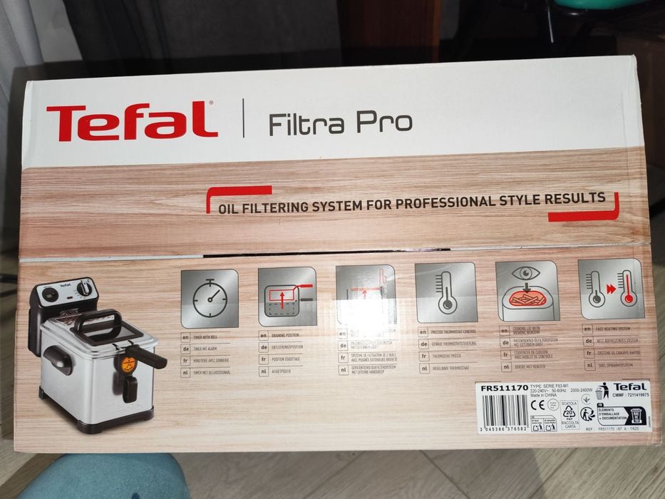 Нова Фритюрниця Tefal Filtra Pro FR511170