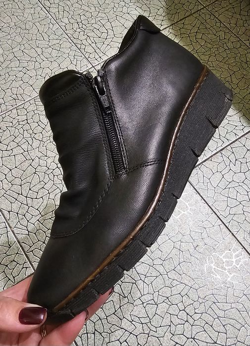 Теплые кожаные ботинки "Rieker"/Германия/38р.