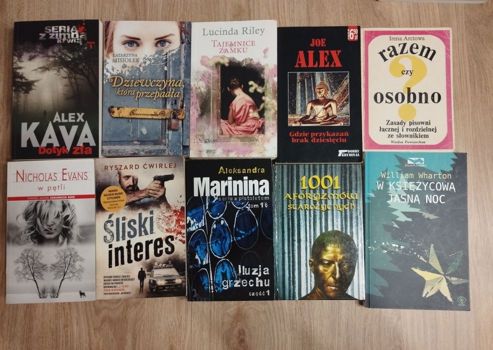 Książki  z domowej biblioteki