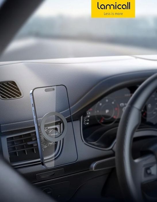 Uchwyt na kratkę nawiewu Lamicall czarny