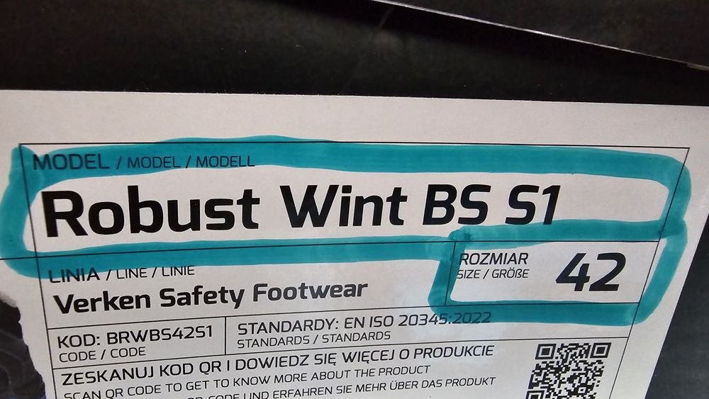 Buty nowe robocze ciepłe zimowe rozmiar 42