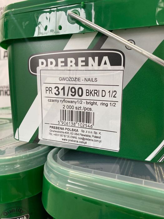 Цвяхи для нейлера PREBENA 2,8*50 3,1*80 3,1*90 з насічками