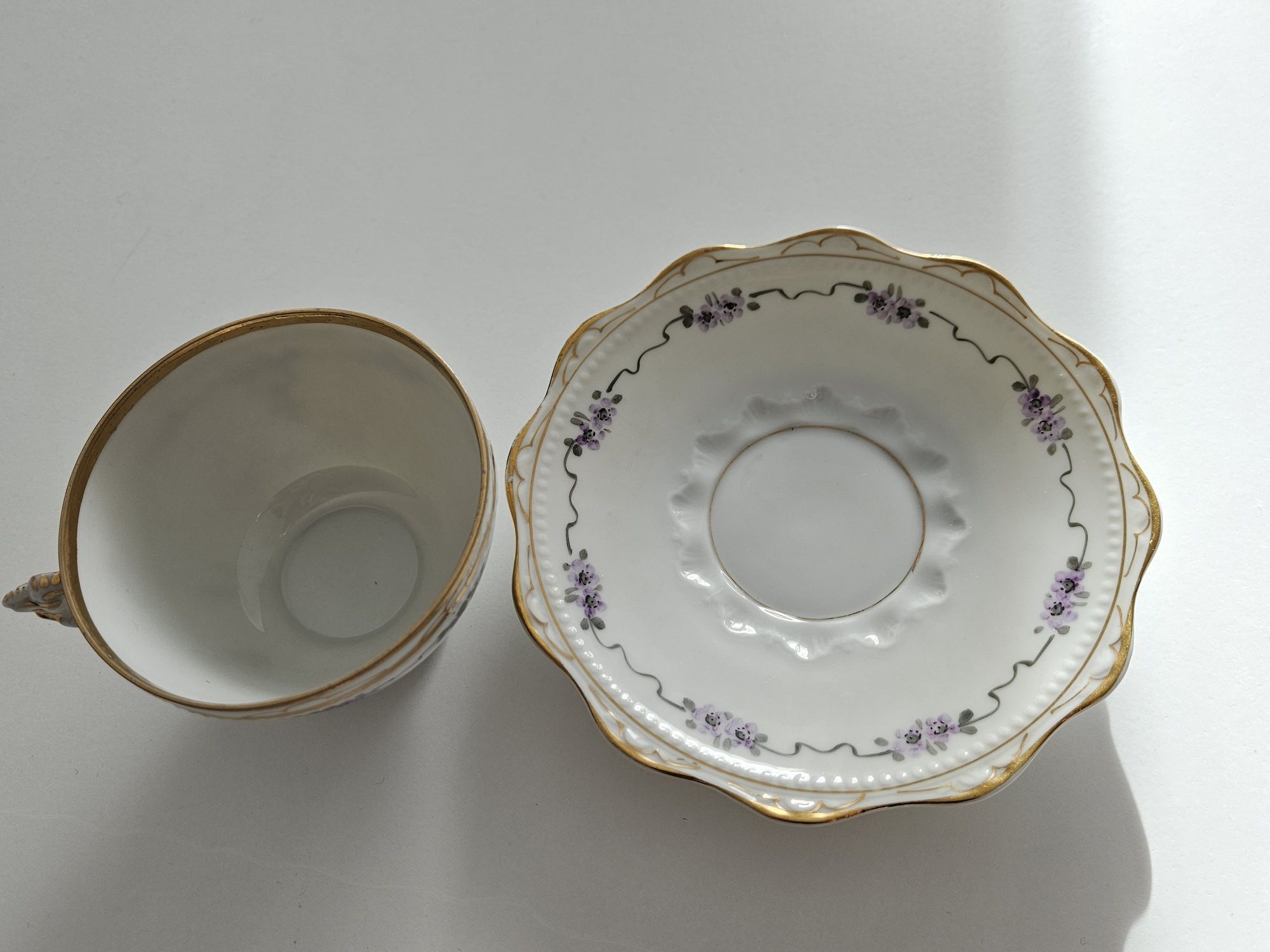 Filiżanka Ohme Szczawienko Louis XVI duo