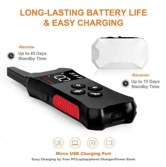 Электроошейник для мелких и средних пород собак JD 535