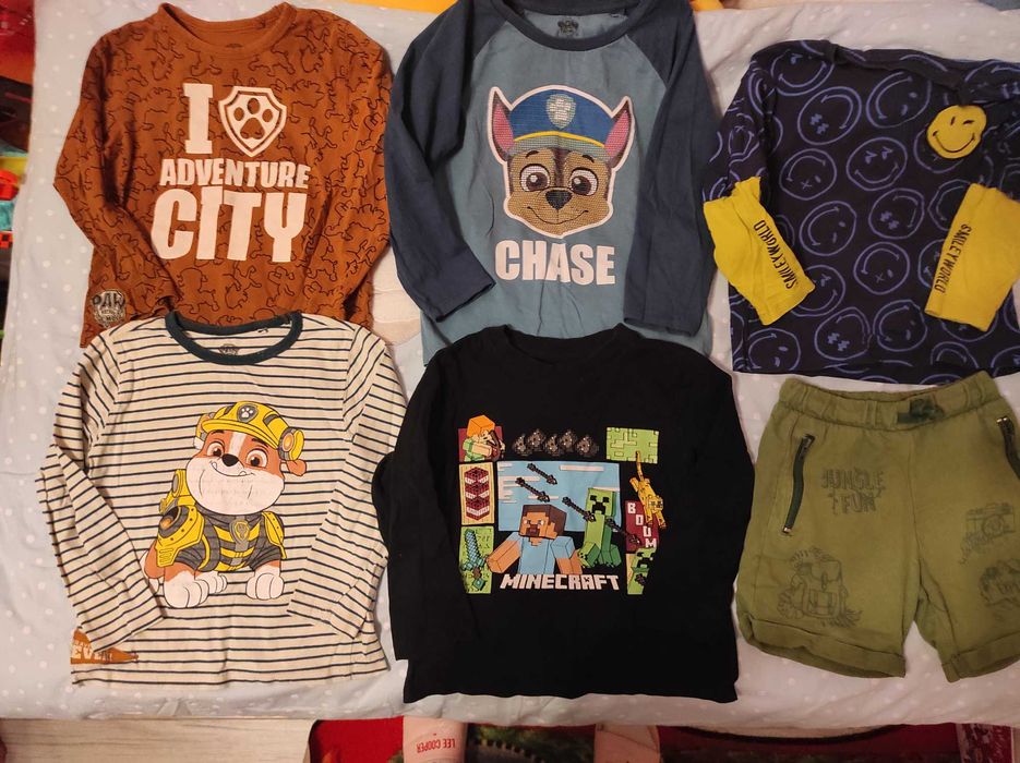 Paka+GRATISY 116cm ubran dla chlopca uzywane