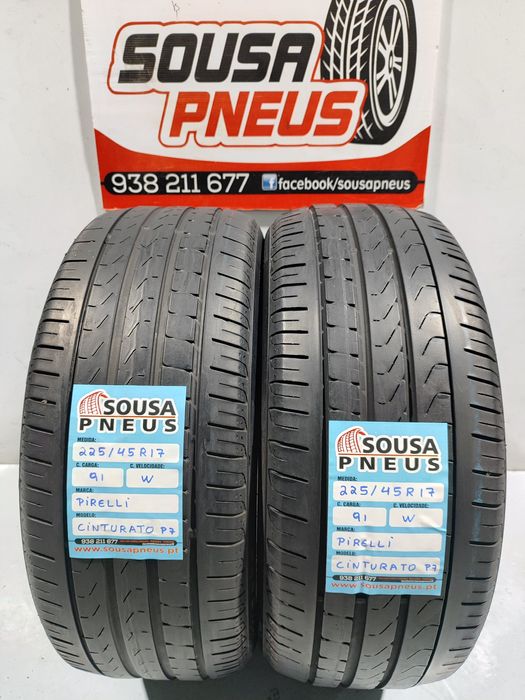 2 pneus semi novos 225-45R17 Pirelli - Oferta dos Portes