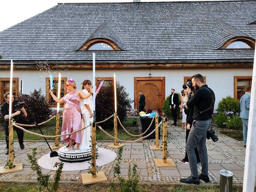 Rustykalna Fotobudka 360 w stylu boho/rustykalnym !