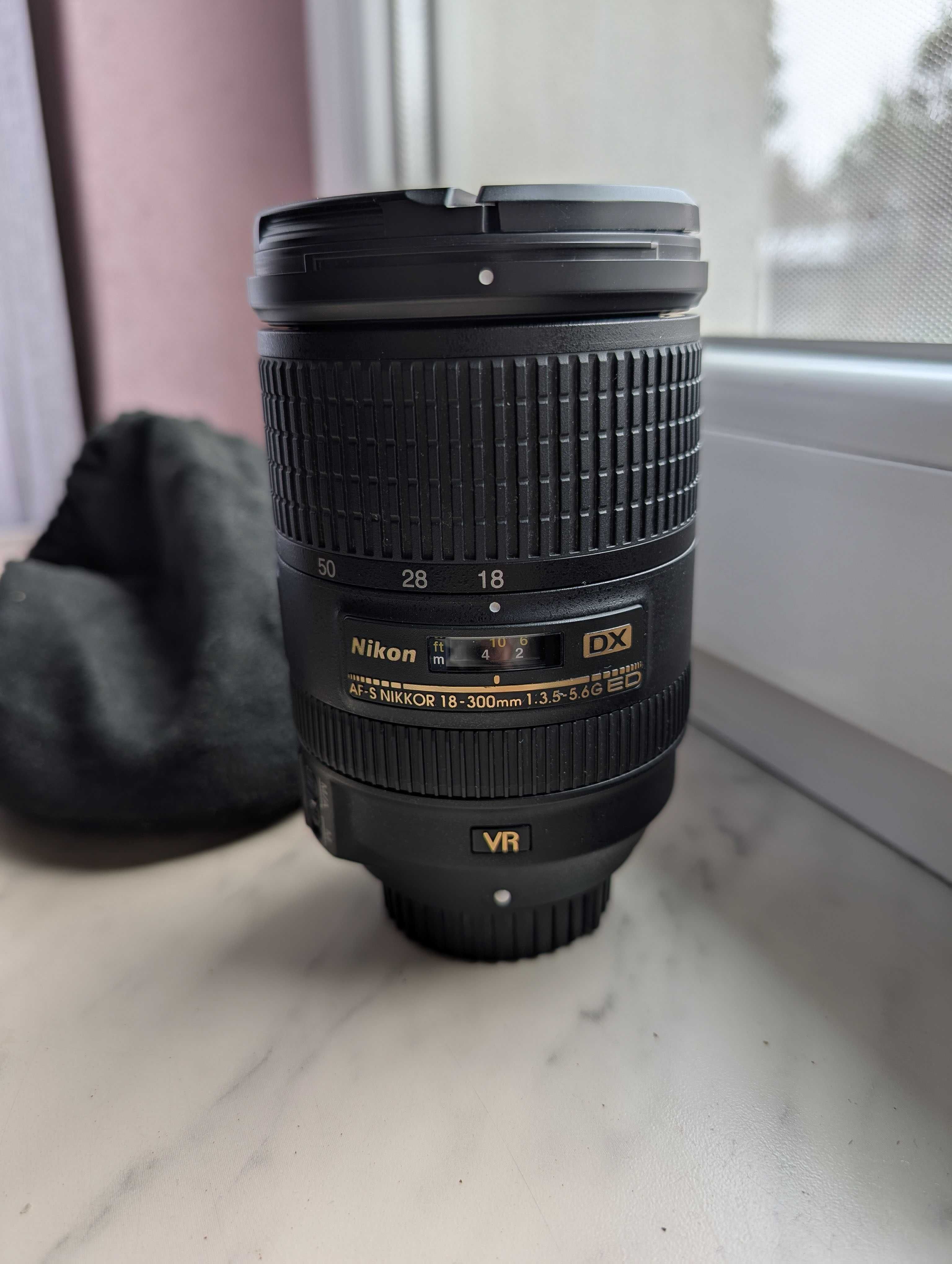 Obiektyw Nikon Nikkor AF-S DX 18-300 mm f/3.5-5.6G ED VR jak nowy