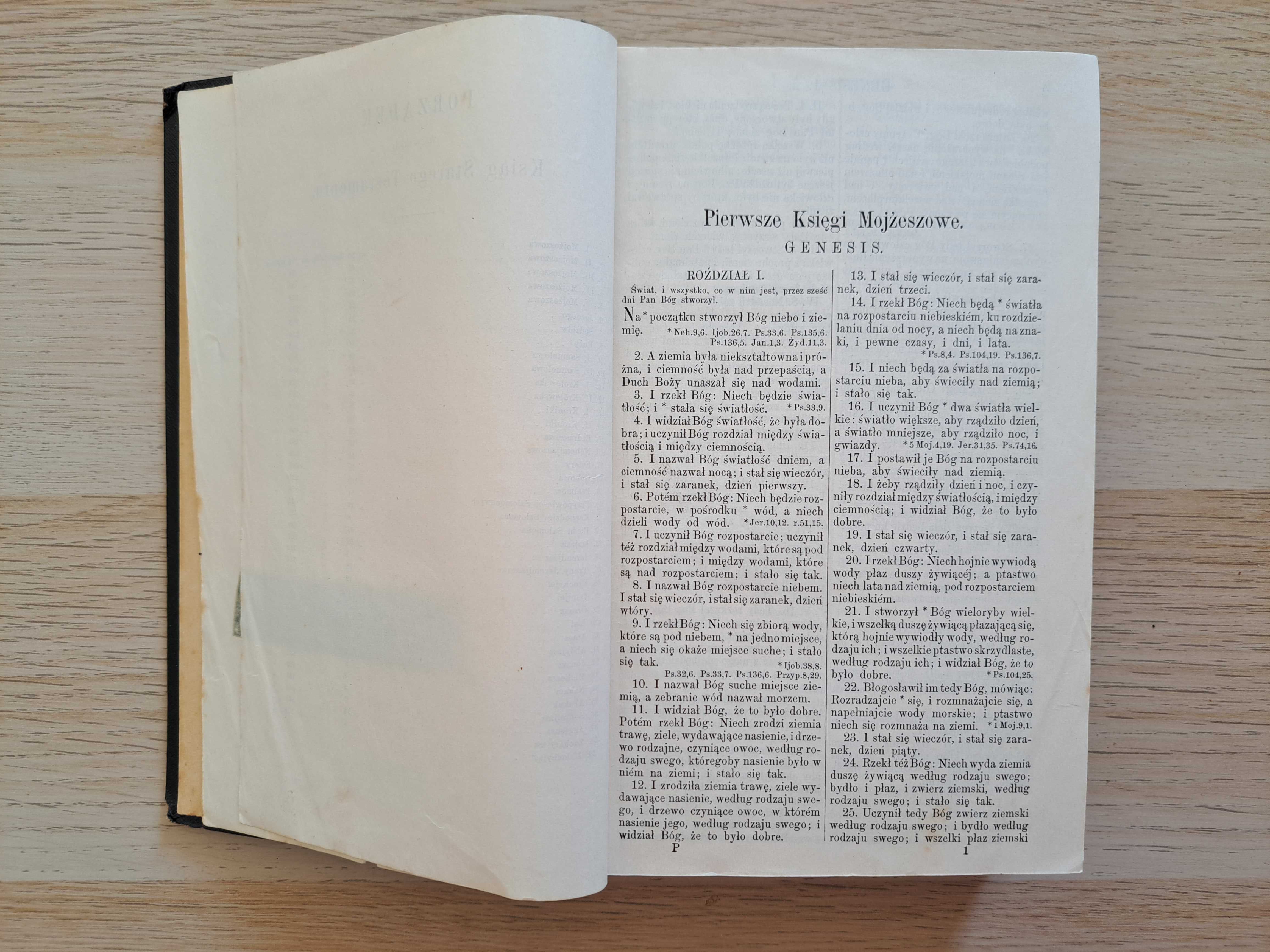 1931 rok. Biblja Święta to jest całe Pismo Święte. Mapy