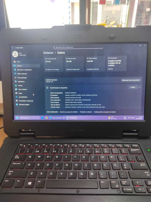 Dell rugged 7414 i5 32gb ram 512gb ssd