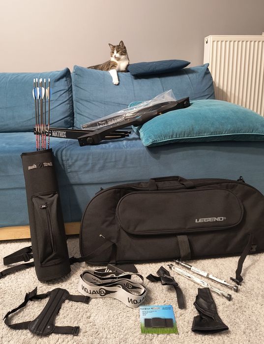 ŁUK ZESTAW DLA POCZATKUJĄCYCH Ragim Matrix Evo LH, 2xramiona mata akc.