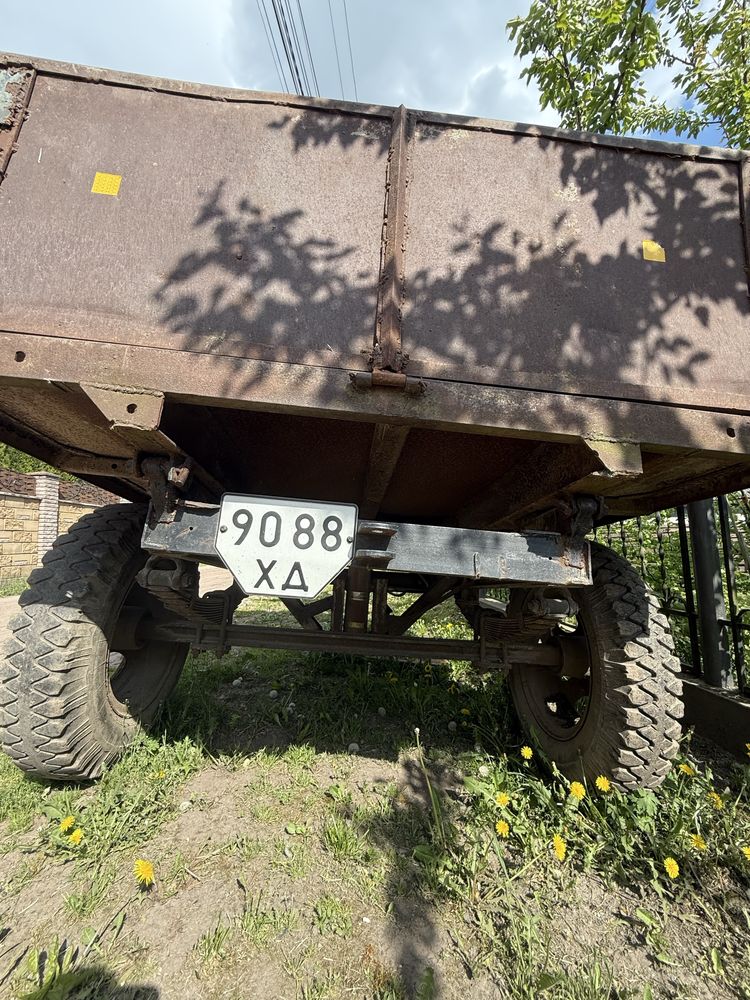 Прицеп одноосний, з доками , повність металевий, самоскид