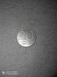 Moneta 20 zł PRL z roku 1989- kolekcjonerska