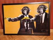 Obraz Banksy-reprodukcja (Pulp Fiction)
