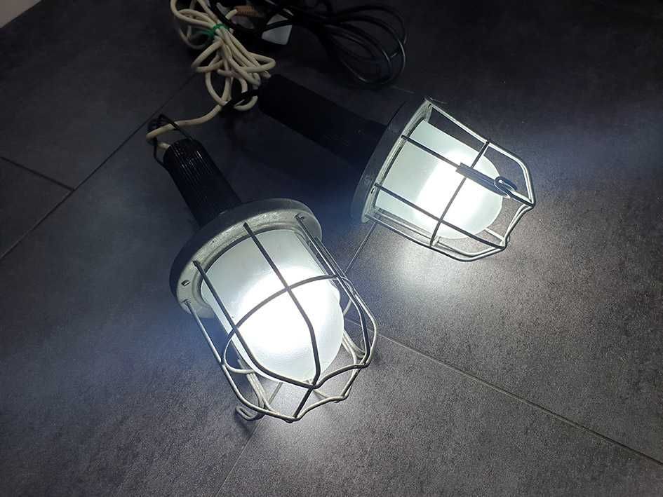 Lampa, warsztatowa FSO Polam typ OW-1 kolekcjonerska 70-80 r - zestaw