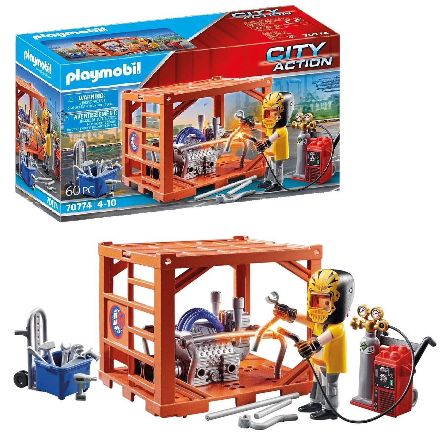 Playmobil City Action 70774 Produkcja kontenetów