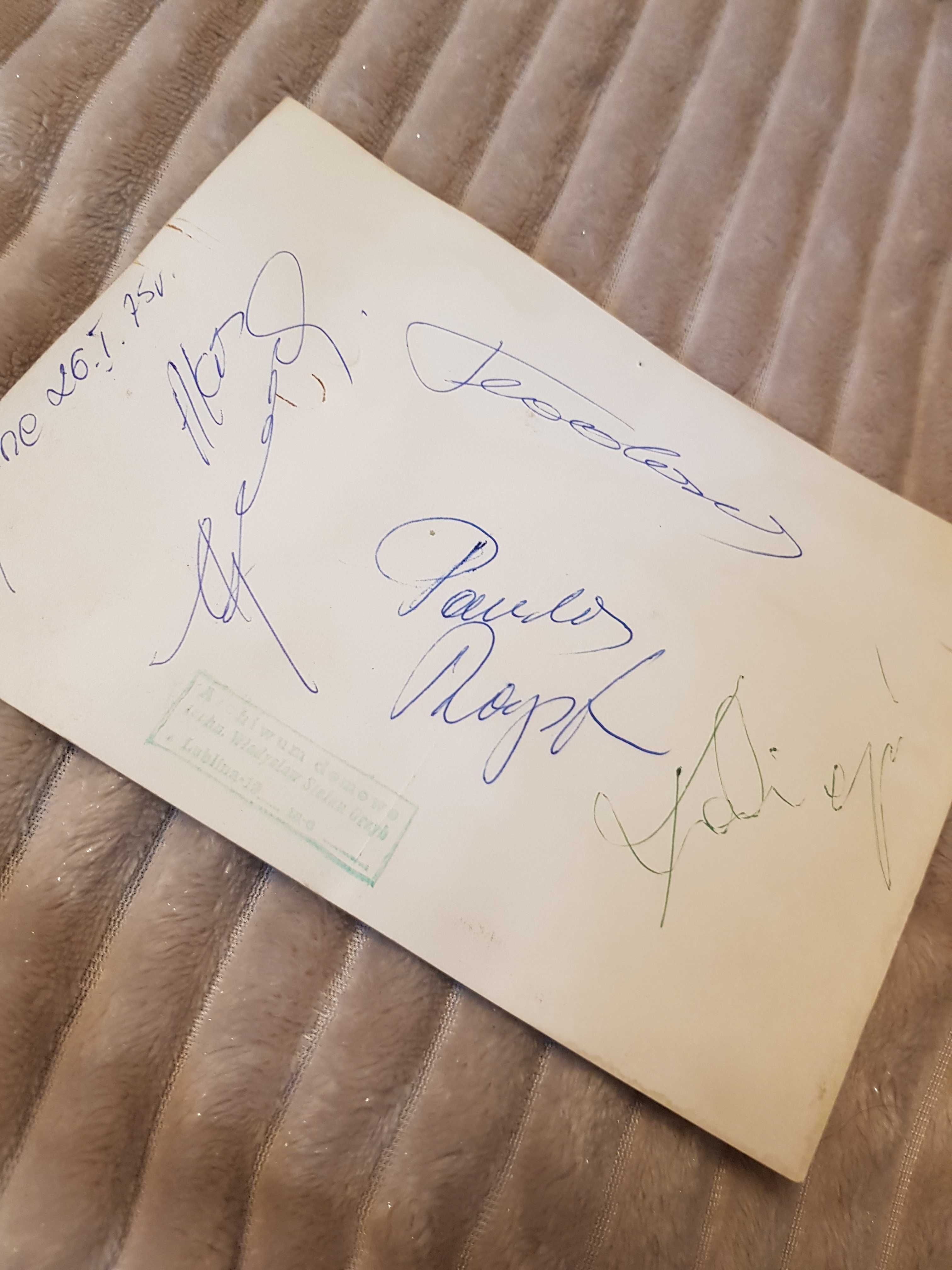 autograf Kostas Dzokas prometheus kolekcja zbiory