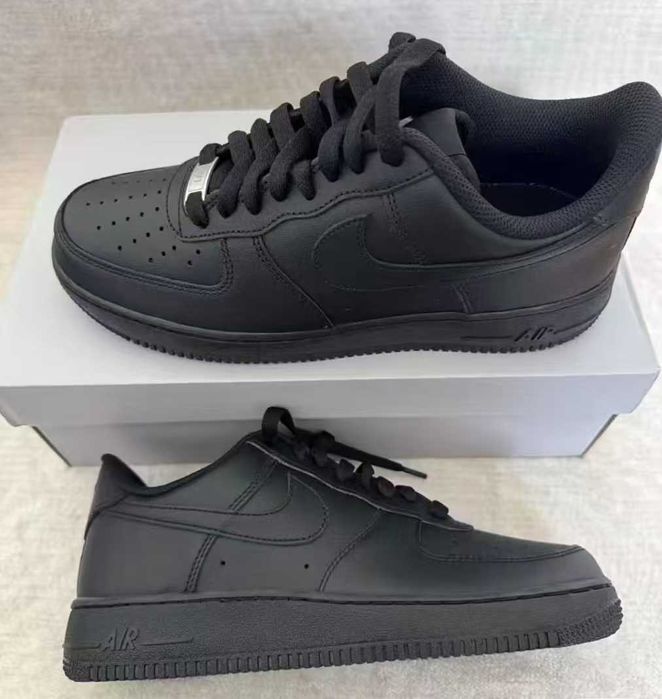 Nike_ Air_ Force_ 1_ Low '07_ Black Uniseks R.45