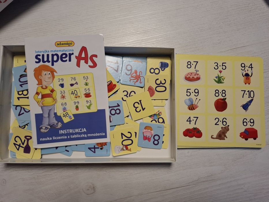 Gra matematyczna, tabliczka mnożenia