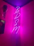 Napis LED BDSM wystrój lampy