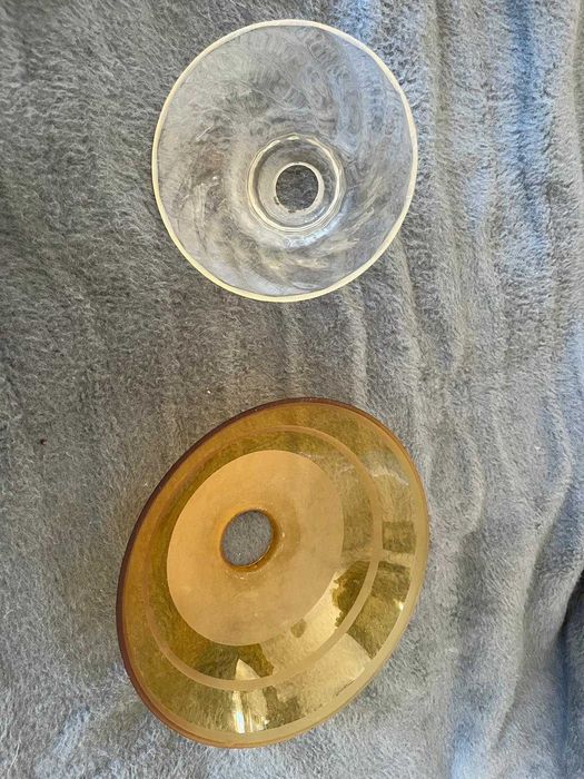 Globos de vidro antigos para candeeiros