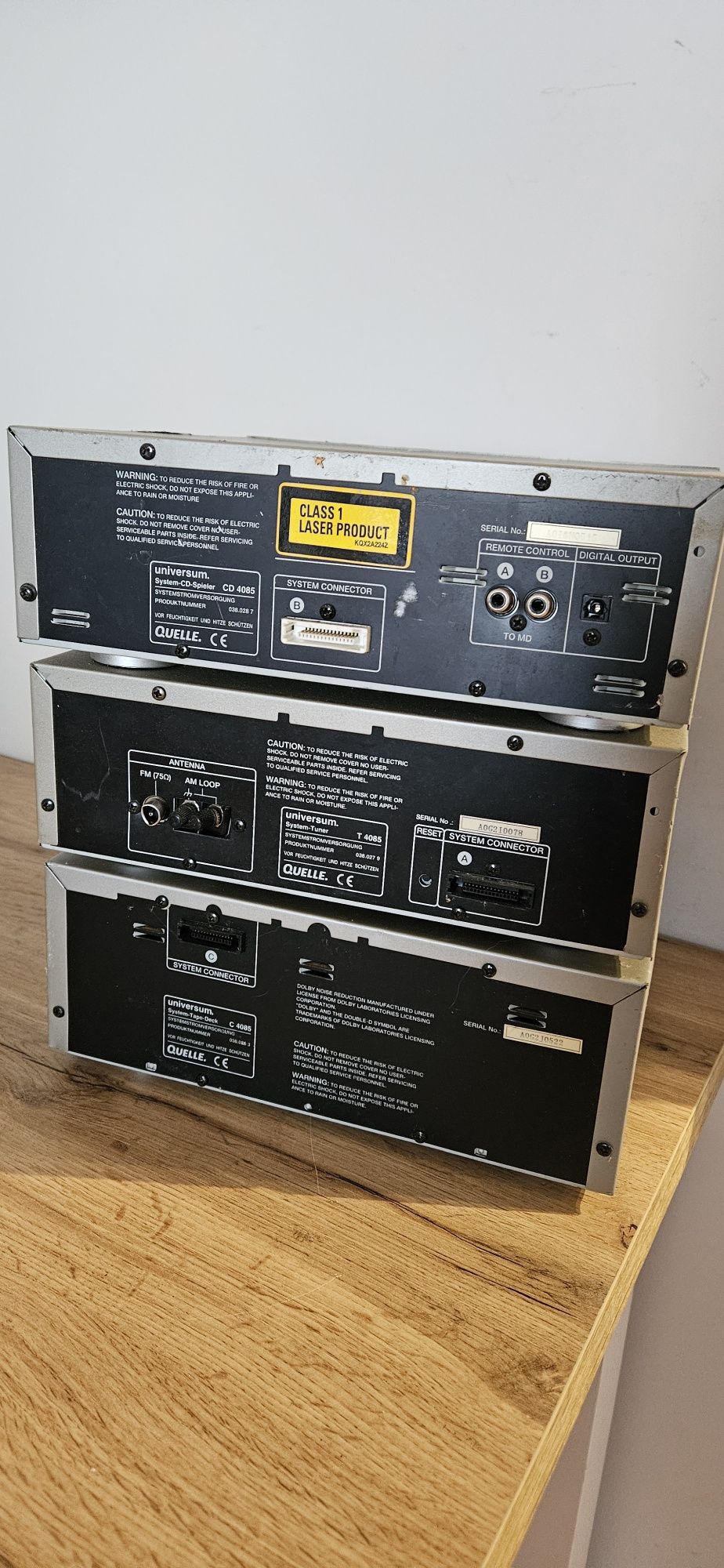 Mini wieza Uniwersum segmenty cd tape i tuner