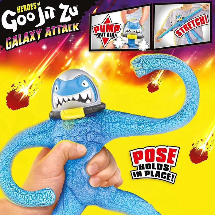 Goo Jit Zu Galaxy Attack, Pump Power Air Vac Thrash, Акула з насосом
