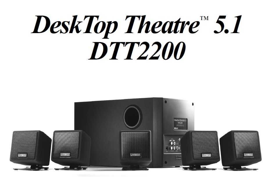 Sistema Som Creative Desktop Theater 5.1 DTT2200 Cambridge Soundworks