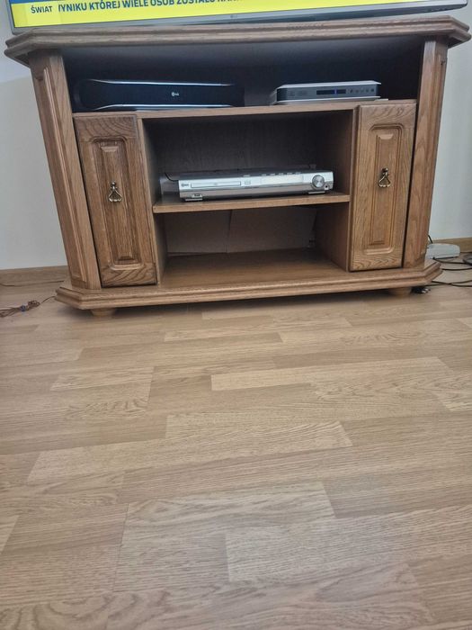 Szafka rtv dębowa