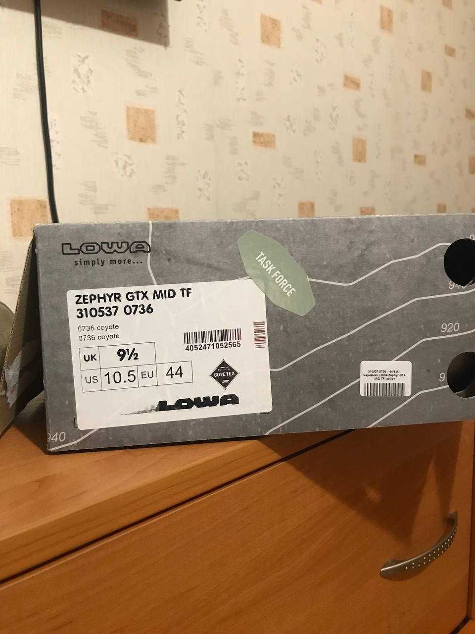 Продам берці LOWA Zephyr GTX MID TF 0736 Coyote