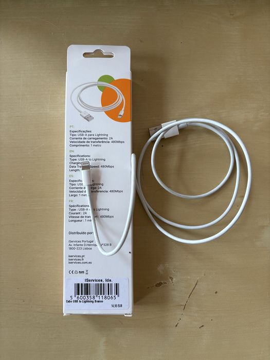 Cabo iphone USB-A