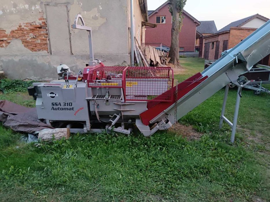 Piłołuparka półautomat, kombajn do drewna BGU SSA 310 stan igła