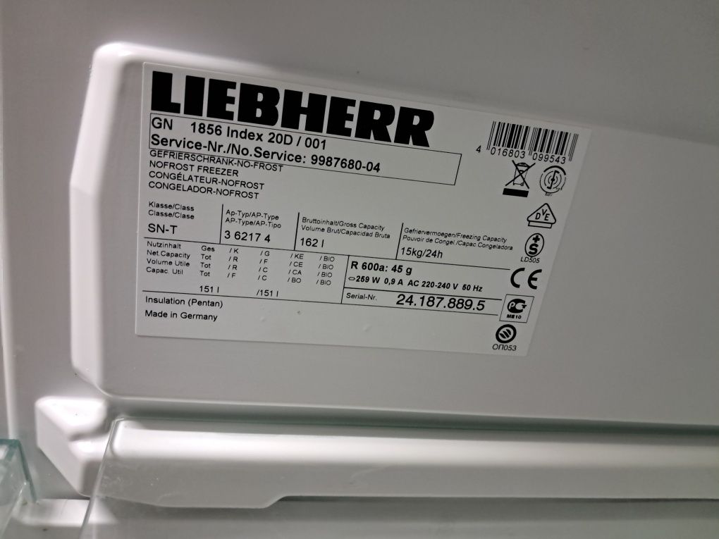 Морозильна камера Liebherr  на 162 л з системою NoFrost та А+
