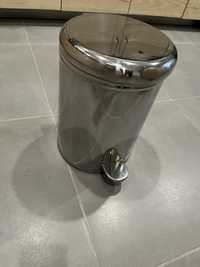 2 caixotes de lixo com tampa e pedal - inox