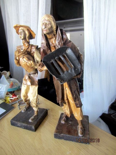 Винтаж папье-маше фигурки народное искусство мексико