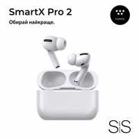 Беспроводные наушники SmartX Pro 2 Luxury вакуумные, шумоподавление